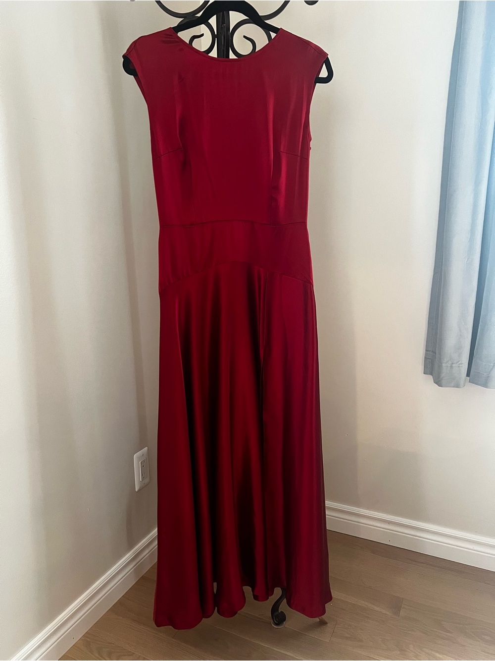 Reformation Scarlet High-Low Satin Dress - Picture 6 of 7